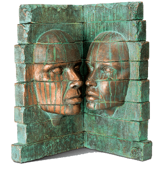 bronze skulptur ruine giraud edition strassacker