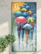 Metall - Wandbild "Umbrella Meeting"