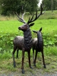 Bronzefiguren Set in der Natur