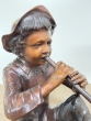Bronzeskulptur "Flötenspieler Gabriel"