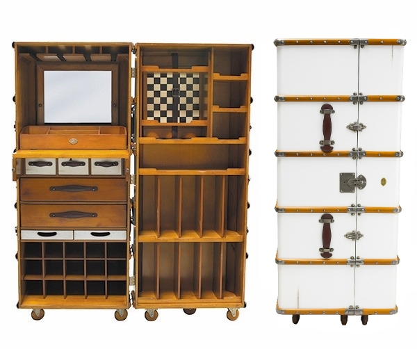 Authentic Models Barschrank auf Rollen, Weiß MF078W