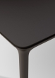 Bellmonde Tisch von Dedon Tischplatte von oben Farbe  black pepper