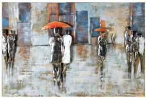 Metall - Wandbild "Rainy Day"   Gilde Wandbild Metallbild leinwand Gemälde