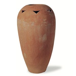 TonStudio Terrakotta Vase, rund, offen