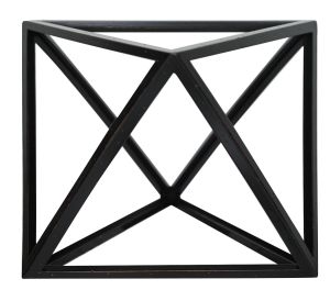 Authentic Models Platonische Form "Oktaeder" schwarz AR036B