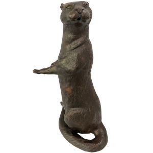 Bronzeskulptur "Otter" als Wasserspeier