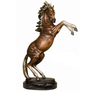 Bronzeskulptur "Steigende Pferde" im 2er-Set