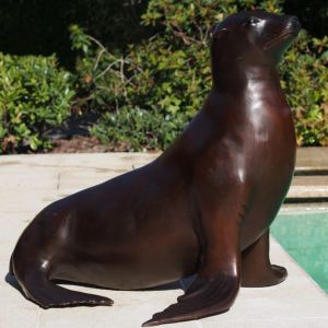Bronzeskulptur "Seehund"