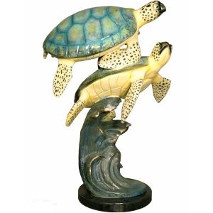 Bronzeskulptur "Zwei Schildkröten"