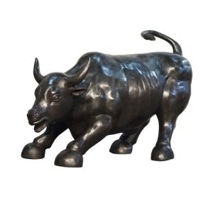 Bronzeskulptur "Wall Street Bulle"