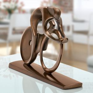 Edition Strassacker Bronzeskulptur "Zeitfahrer" von Torsten Mücke - limitiert