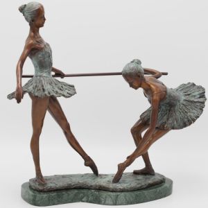 Bronzeskulptur "Ballerina-Duett"