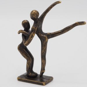 Bronzeskulptur "Tanzendes Liebespaar in Harmonie - Modern"