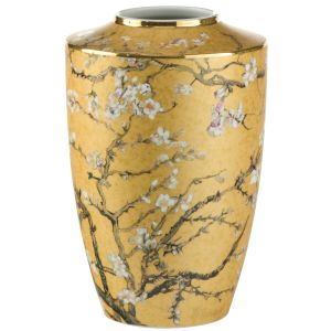 Goebel Vase "Mandelbaum Gold", klein, von Vincent van Gogh
