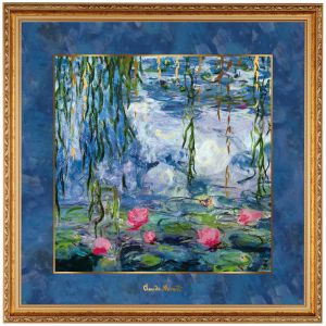 Goebel Wandbild "Seerosen mit Weide" von Claude Monet
