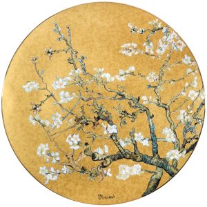 Goebel Wandbild "Mandelbaum Gold - rund", 51cm, von Vincent van Gogh