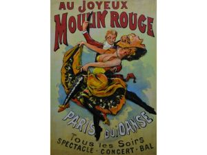 Metall - Wandbild "Freude im Moulin Rouge"