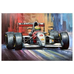 Metall - Wandbild "Formel 1 - Senna"