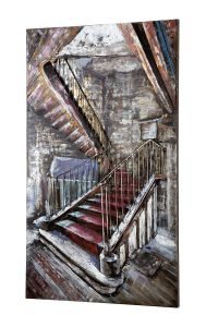 Metall - Wandbild "Mysterious Stair"