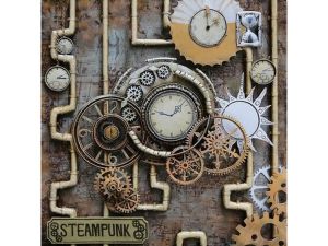 Wandbild Steampunk aus Metall