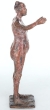 Bronzeskulptur Frau als Akt patiniert