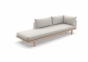 Dedon Sealine Lounge Daybed rechts in silver beige
