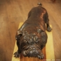englische Bulldogge bronzefigur
