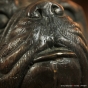 Schaue Bulldogge aus Bronze