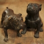 gartenfigur bulldogge bronze