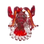 Skulptur "Hummer" in rot aus Glas