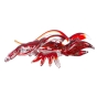Skulptur "Hummer" in rot aus Glas