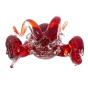 Skulptur "Hummer" in rot aus Glas