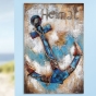 Metall - Wandbild "Heimat" mit Holz von Gilde 