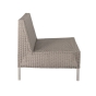Cane-line Connect Dining Lounge Einzelmodul von der Seite ohne Kissen