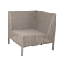 Cane-line Connect Dining Lounge Sofa Eckmodul von vorne