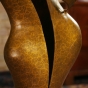 Bronzeskulptur Liebes Harmonie Abstrakt mit einer Sonderpatina Gold