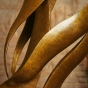 Bronzeskulptur Abstraktes Liebespaar mit Sonderpatina