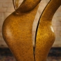 Bronzeskulptur Abstrakte Harmonie mit Sonderpatina 