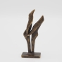 Bronzeskulptur "Abstraktes Liebespaar Harmonie", mini