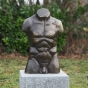 Bronzeskulptur "Männlicher Torso" groß
