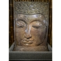 Wasserspiel "Buddha Kopf Relief" mit Sockel, 155cm