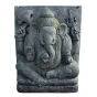 Sitzender Ganesha aus Steinguss als Wasserspiel
