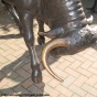 Bronzeskulptur Kopf von einem Spanischen Stier 