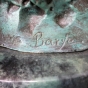 Signatur der Bronzefigur "Steinadler im Anflug"