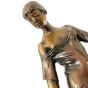 Bronzeskulptur "Mädchen mit Kleid" von Erwin Schinzel