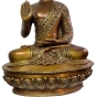 Bronzeskulptur "Sitzender Buddha mit Abhaya Mudra"