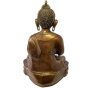 Rückansicht der Bronzeskulptur "Buddha mit Dhyana Mudra"