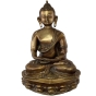 Freisteller der Bronzeskulptur "Buddha mit Dhyana Mudra"
