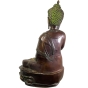 Seitenansicht der Bronzeskulptur "Sitzender Buddha"