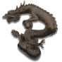 Bronzeskulptur "Chinesischer Drache" auf Marmorsockel